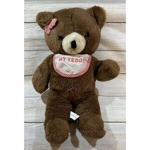 Vintage House of Lloyd "My Teddy" Brown Stuffed Bear Estate Find 14 " Tub18